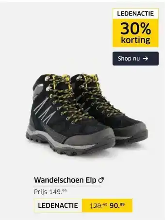 ANWB Wandelschoen Elp 30% Korting aanbieding