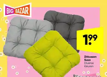 Big Bazar Zitkussen Susa aanbieding