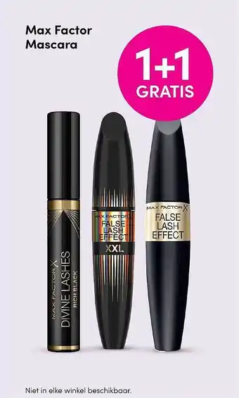 DA Max Factor Mascara 1+1 Gratis aanbieding