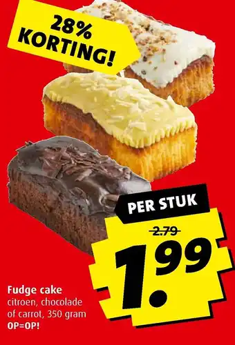 Boni Fudge cake 350g aanbieding