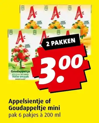 Boni Appelsientje of goudappeltje mini 200ml aanbieding