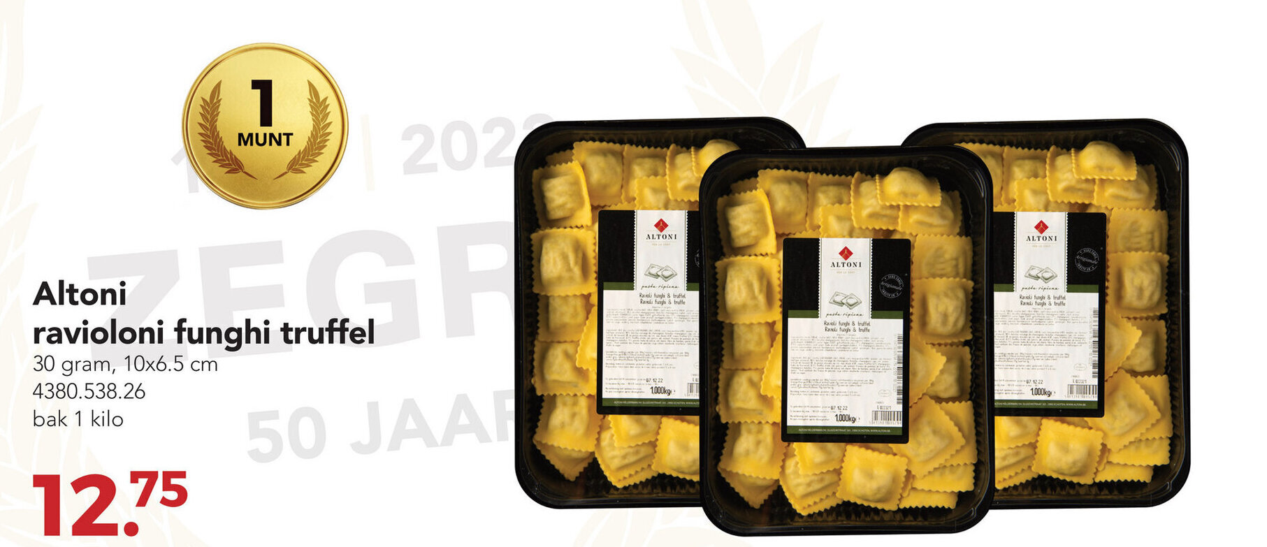 Zegro Altoni ravioloni funghi truffel aanbieding
