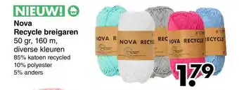 Wibra Nova Recycle Breigaren 50gr. 160m aanbieding