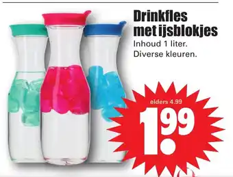 Dirk Drinkfles met ijsblokjes aanbieding