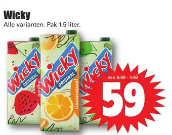 Dirk Wicky 1.5 liter aanbieding