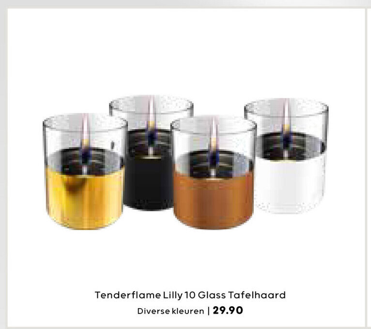 Kampeerwereld Hendriks Tenderflame lilly 10 glass tafelhaard aanbieding