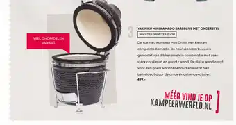 Kampeerwereld Hendriks Yakiniku Mini Kamado Barbecue Met Onderstel 29 cm aanbieding