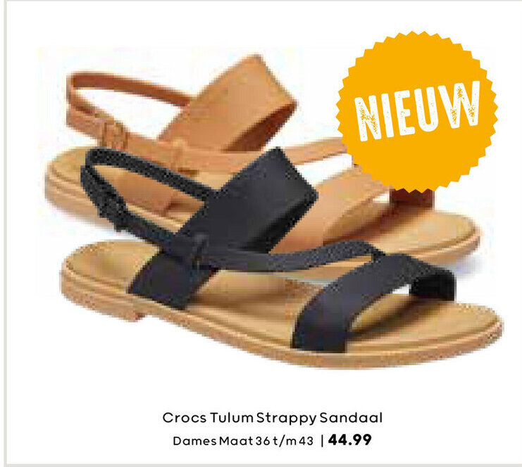 Kampeerwereld Hendriks Crocs tulum strappy sandaal aanbieding