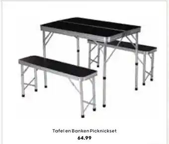 Kampeerwereld Hendriks Tafel en banken picknickset aanbieding