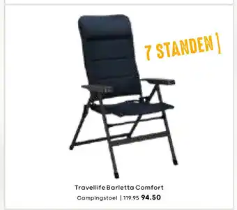 Kampeerwereld Hendriks Travellife barletta comfort campingstoel aanbieding