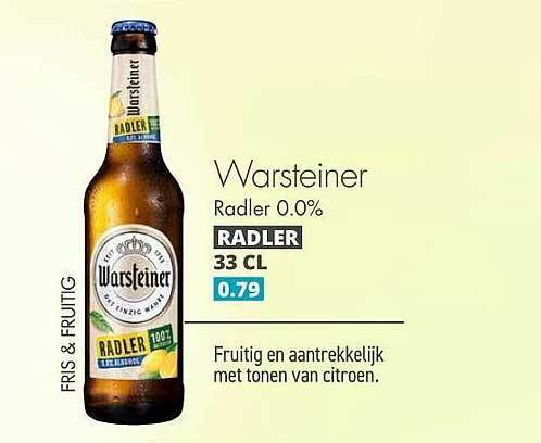 Mitra Warsteiner Radler 0.0% aanbieding