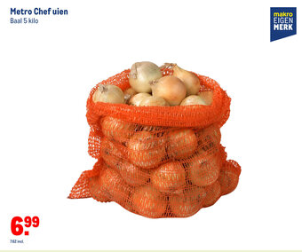 Makro Metro chef uien aanbieding