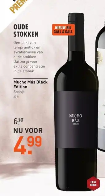 Gall & Gall Mucho mas black edition aanbieding