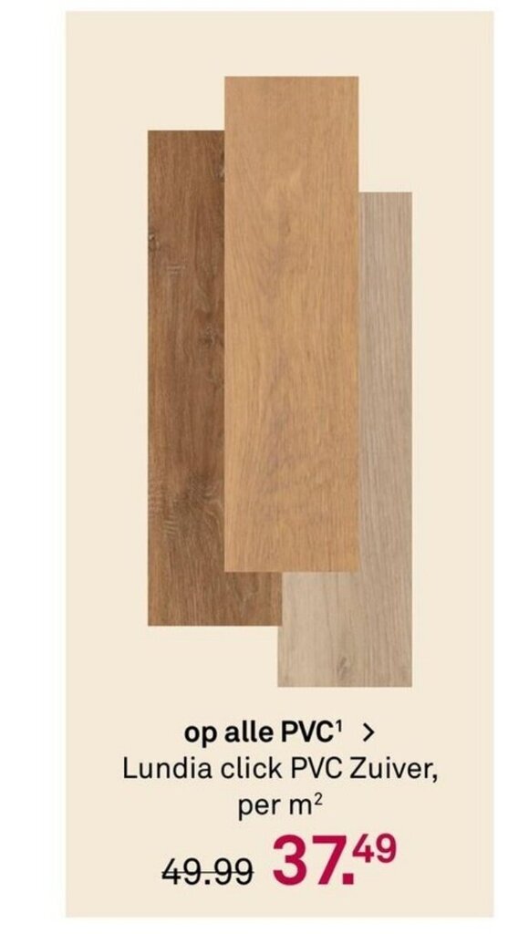 Lundia click Pvc zuiver aanbieding bij Karwei