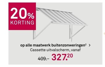 Karwei Cassette uitvalscherm aanbieding