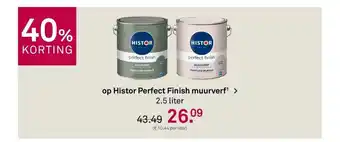 Karwei Histor perfect finish muurverf 2.5 liter aanbieding