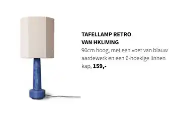 Nijhof TAFELLAMP RETRO VAN HKLIVING aanbieding