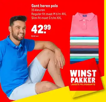 Makro Gant heren polo aanbieding