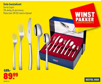 Makro Sola bestekset aanbieding