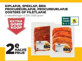 Jumbo KIPLAPJE, SPEKLAP, BBQ PROCUREURLAPJE, PROCUREURLAPJE OOSTERS OF FILETLAPJE aanbieding