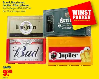 Makro Brand, Warsteiner, Jupiler of Bud pilsener aanbieding