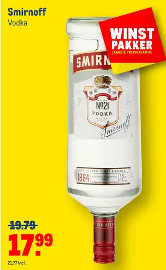 Makro Smirnoff Vodka aanbieding