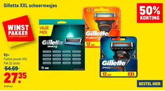 Makro Gillette XXL scheermesjes aanbieding