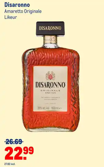 Makro Disaronno Amaretto Originale Likeur aanbieding