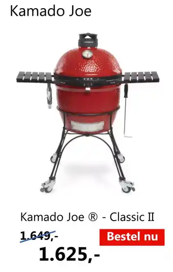 GroenRijk Kamado Joe Ⓡ- Classic II aanbieding