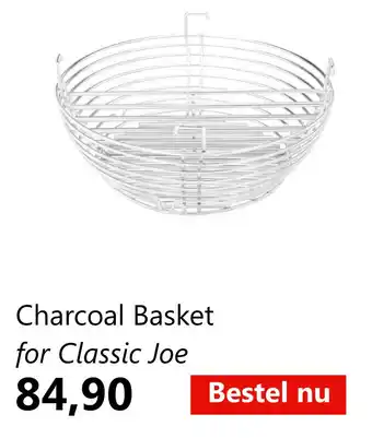 GroenRijk Charcoal Basket for Classic Joe aanbieding