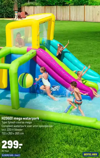 Makro H20GO! mega waterpark Type Splash course mega aanbieding