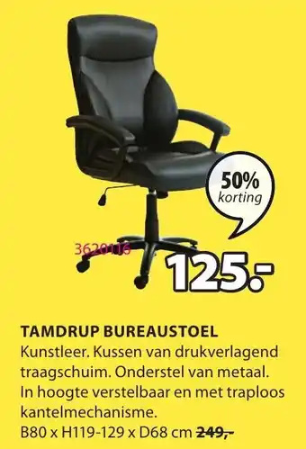 Jysk Tamdrup Bureaustoel aanbieding