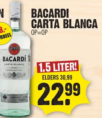 Super Dirck 3 BACARDI CARTA BLANCA aanbieding