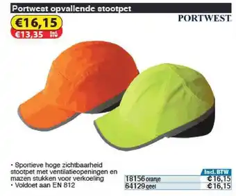 Toolstation Portwest Opvallende Stootpet aanbieding