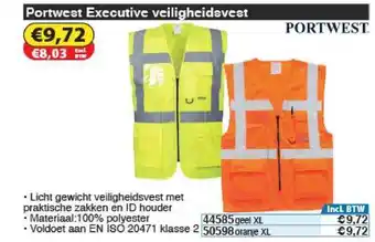 Toolstation Portwest Executive Veiligheidsvest aanbieding