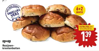 ALDI Rozijnen- krentenbollen aanbieding