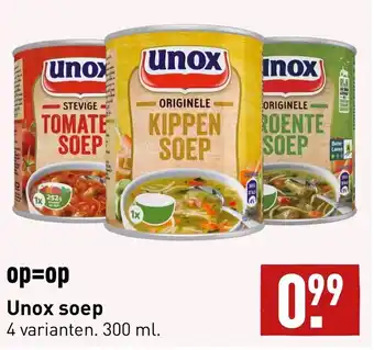 ALDI Unox soep 300ml aanbieding