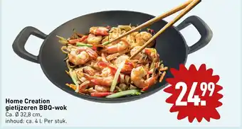 ALDI Home creation gietijzeren BBQ-wok aanbieding