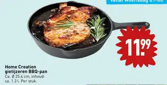 ALDI Home creation gietijzeren BBQ-pan aanbieding