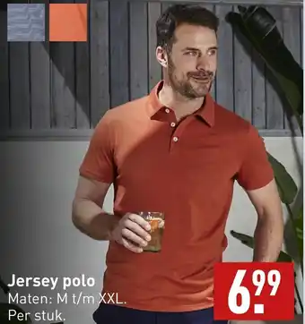 ALDI Jersey polo aanbieding