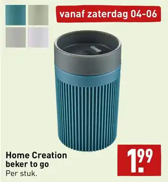 ALDI Home creation beker to go aanbieding