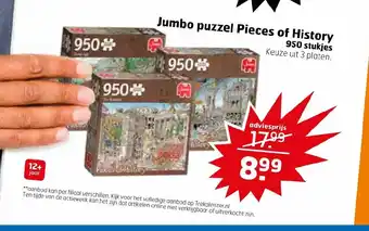 Trekpleister Jumbo puzzel Pieces of History 950 stukjes aanbieding