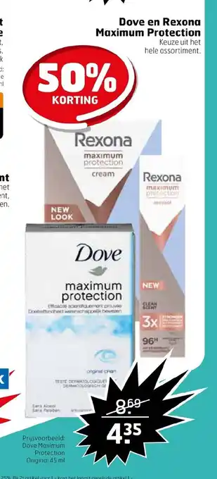 Trekpleister Dove en Rexona Maximum Protection aanbieding