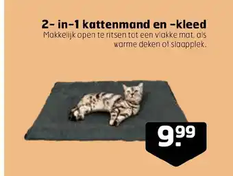 Trekpleister 2-in-1 kattenmand en-kleed aanbieding