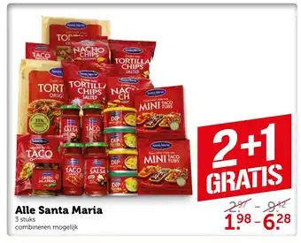 Coop Alle Santa Maria 3 stuks aanbieding