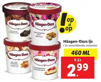 Lidl Haagen-dasz ijs 460ml aanbieding