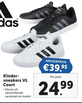 Lidl Kinder- sneakers VL court aanbieding