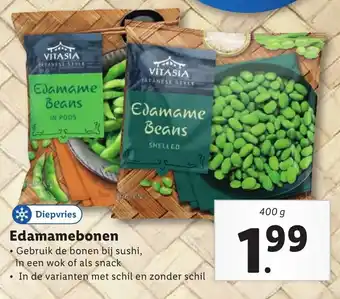 Lidl Edamamebonen 400g aanbieding