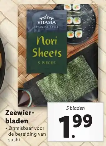 Lidl Zeewier-bladen aanbieding