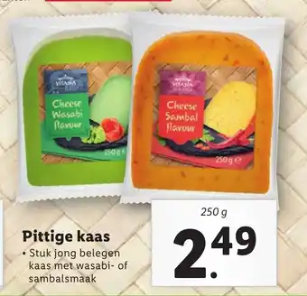 Lidl Pittige kaas 250g aanbieding